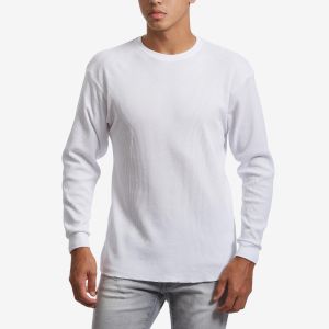 Thermal & waffel knit top